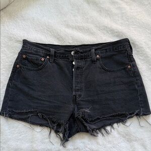 Levi’s 501 Classic Black Denim Women Shorts
